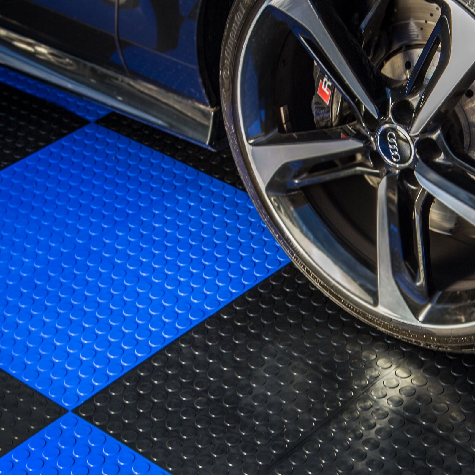 FlooringInc Nitro Coin Pattern Interlocking Garage Flooring Tiles, 12" x 12"