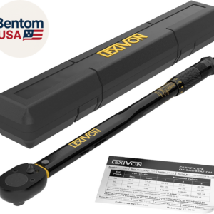 Torque Wrench 1/2-Inch Drive Click 10~150 Ft-Lb/13.6~203.5 Nm (LX-183)