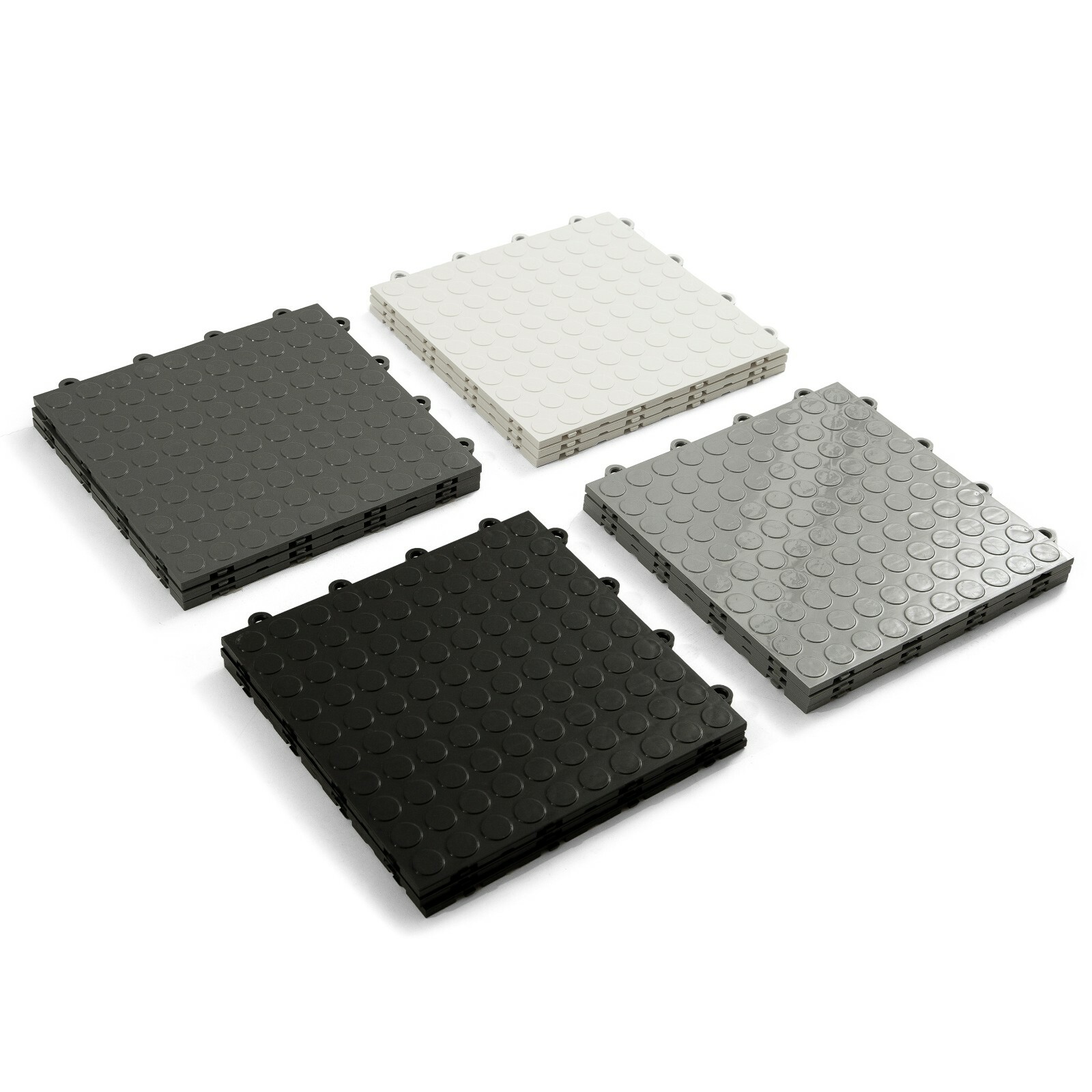 FlooringInc Nitro Coin Pattern Interlocking Garage Flooring Tiles, 12" x 12" - Image 3