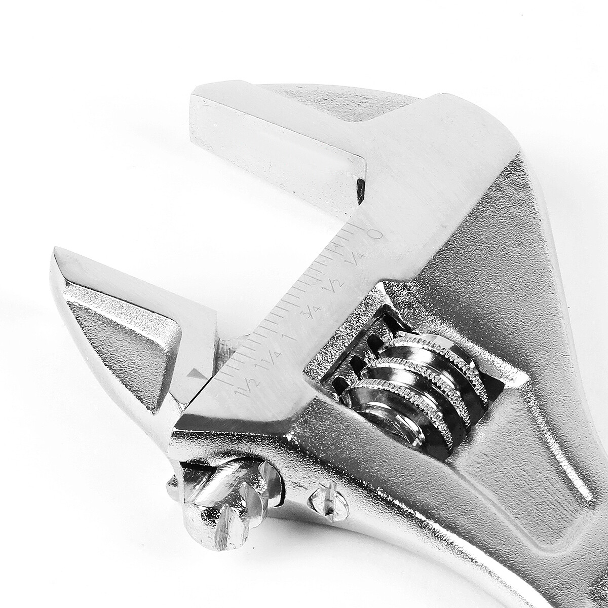 2PCS CHROME VANADIUM I-BEAM DESIGN AUTOMOTIVE 8" + 12" ADJUSTABLE WRENCH SPANNER - Image 3