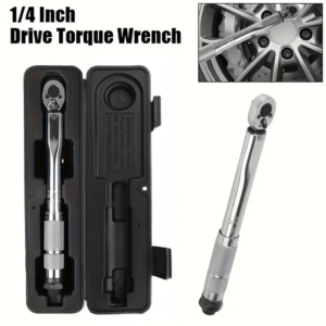 Adjustable 5-25NM -1/4 '' Drive Torque Wrench Automotive Bicycle Repair Kit