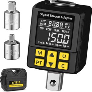 1/2" Digital Torque Wrench Adapter Versatile Meter - Smart Alert for Automotive