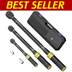 72-Tooth Dual-Direction Torque Wrench Set, Perfect for Bike and Automotive Work