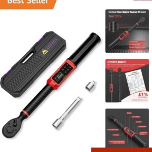High-Precision 3/8' Digital Torque Wrench - Ideal for Automotive and Bicycle Use