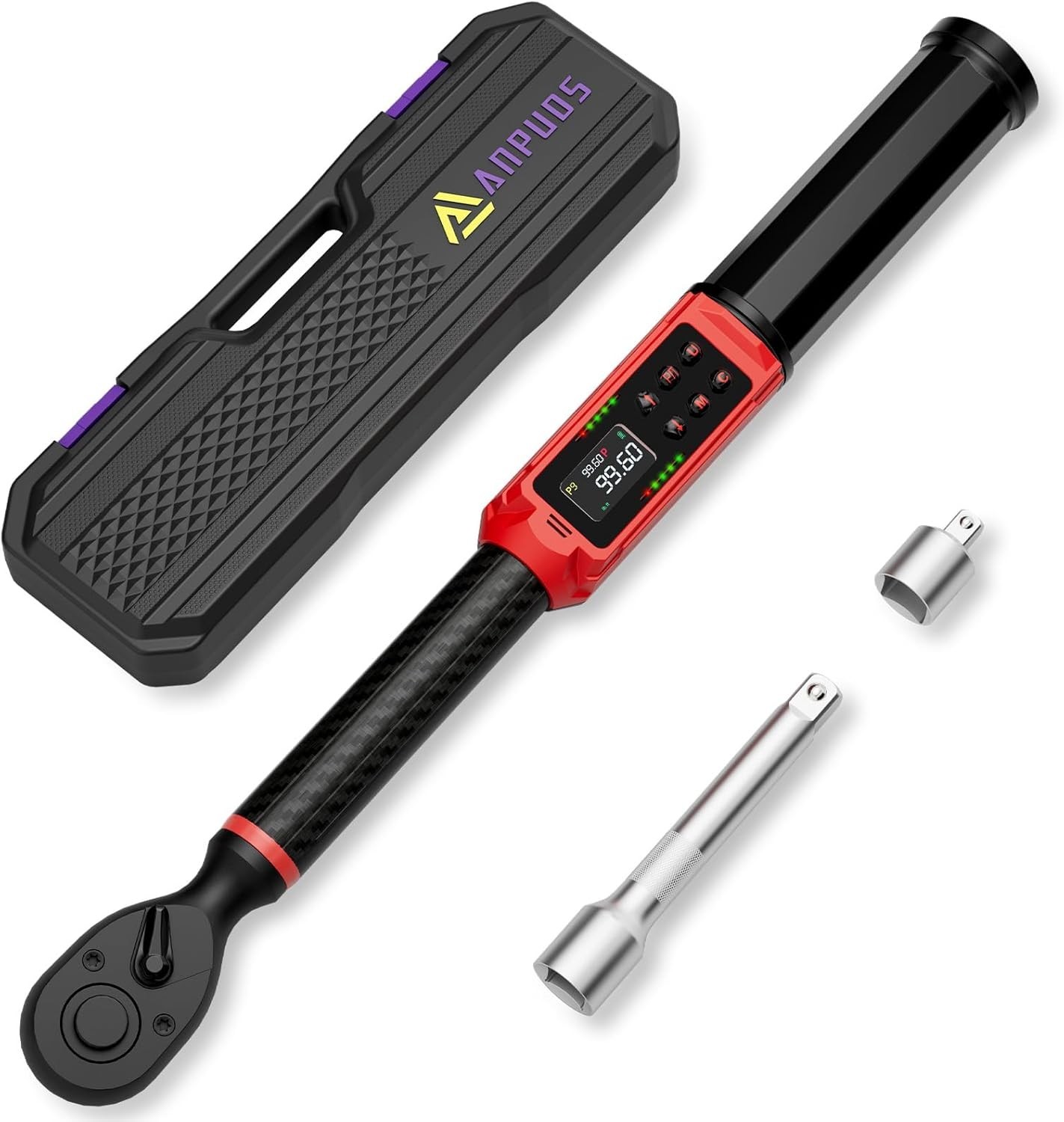 High-Precision 3/8' Digital Torque Wrench - Ideal for Automotive and Bicycle Use - Image 3
