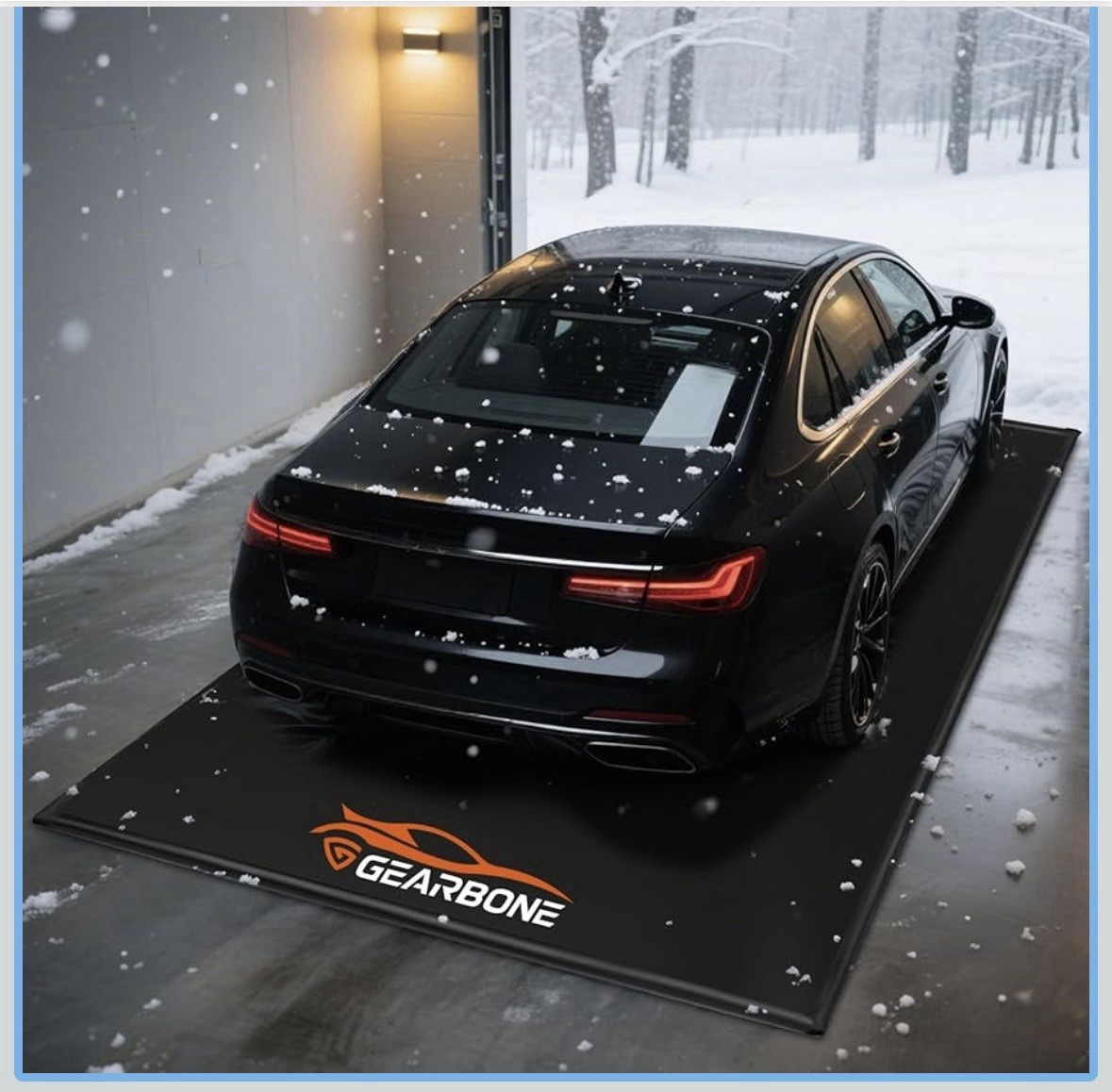 Garage Floor Mat, (8'6" x 20") Under Car Waterproof Containment Mats, Oil Mat