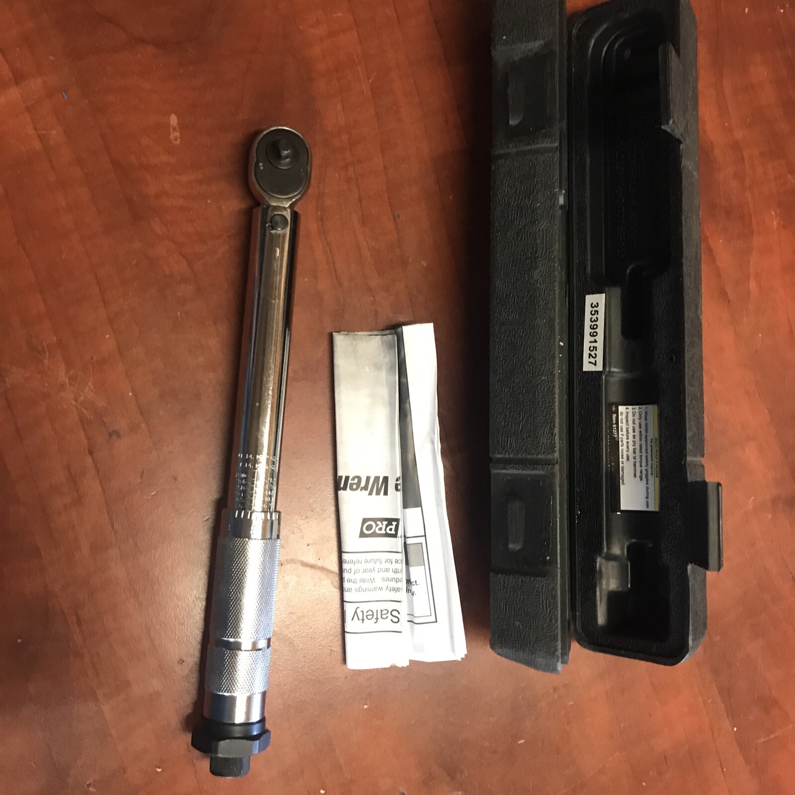 New PITTSBURGH 61277 - 1/4 in Drive Click Type Torque Wrench Automotive Tools