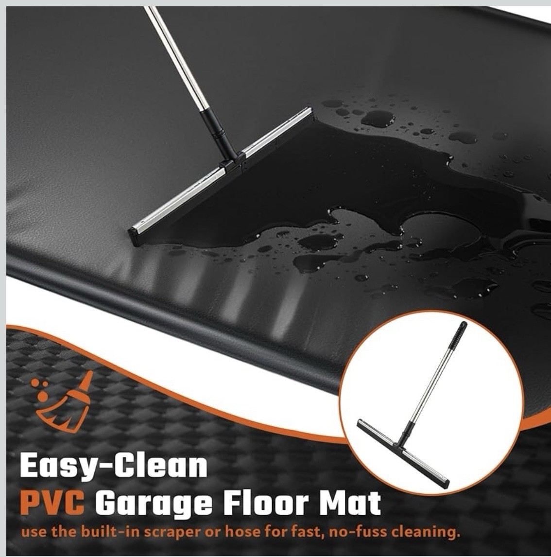 Garage Floor Mat, (8'6" x 20") Under Car Waterproof Containment Mats, Oil Mat - Image 3