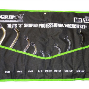 S-SHAPED WRENCHES, mm & sae, automotive tools, professional obstruction wrench