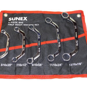 SUNEX TOOLS HALF MOON WRENCH SET – standard – sae – diesel & automotive tools