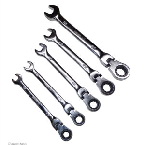RATCHETING WRENCH SET, FLEX HEAD – sae – standard – automotive hand tools