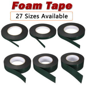 Green Film Black Double Sided Automotive Permanent Self Adhesive Foam Trim Tape