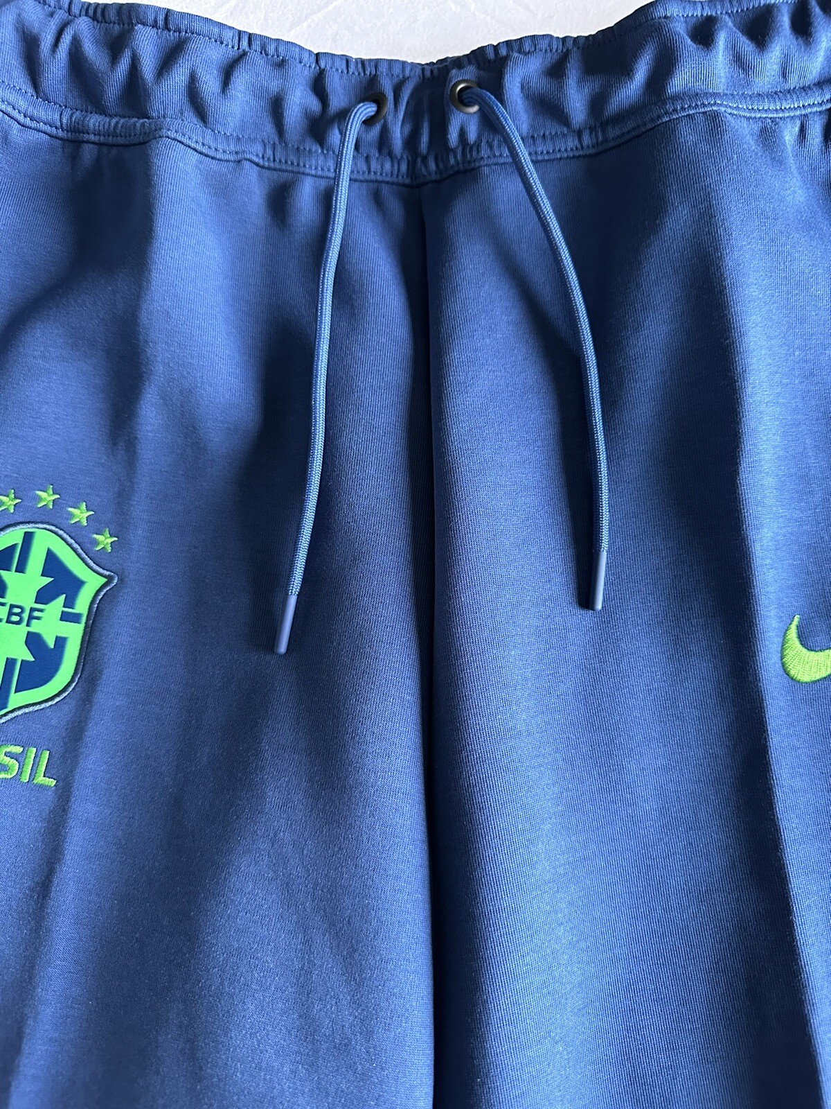 Nike Brazil National Team Tech Fleece Soccer Pants CBF DH4782-490. Men’s Sz: L - Image 4