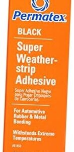 81850 Black Super Weatherstrip Adhesive, 5 oz. 5 Ounce
