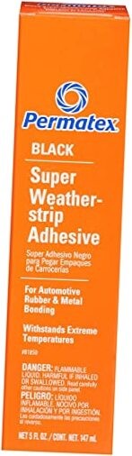 81850 Black Super Weatherstrip Adhesive, 5 oz. 5 Ounce