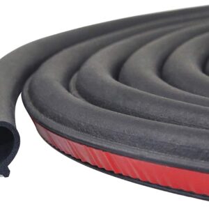 Universal Automotive Door Seal Strip D-Shape Self-Adhesive Weather Stripping for