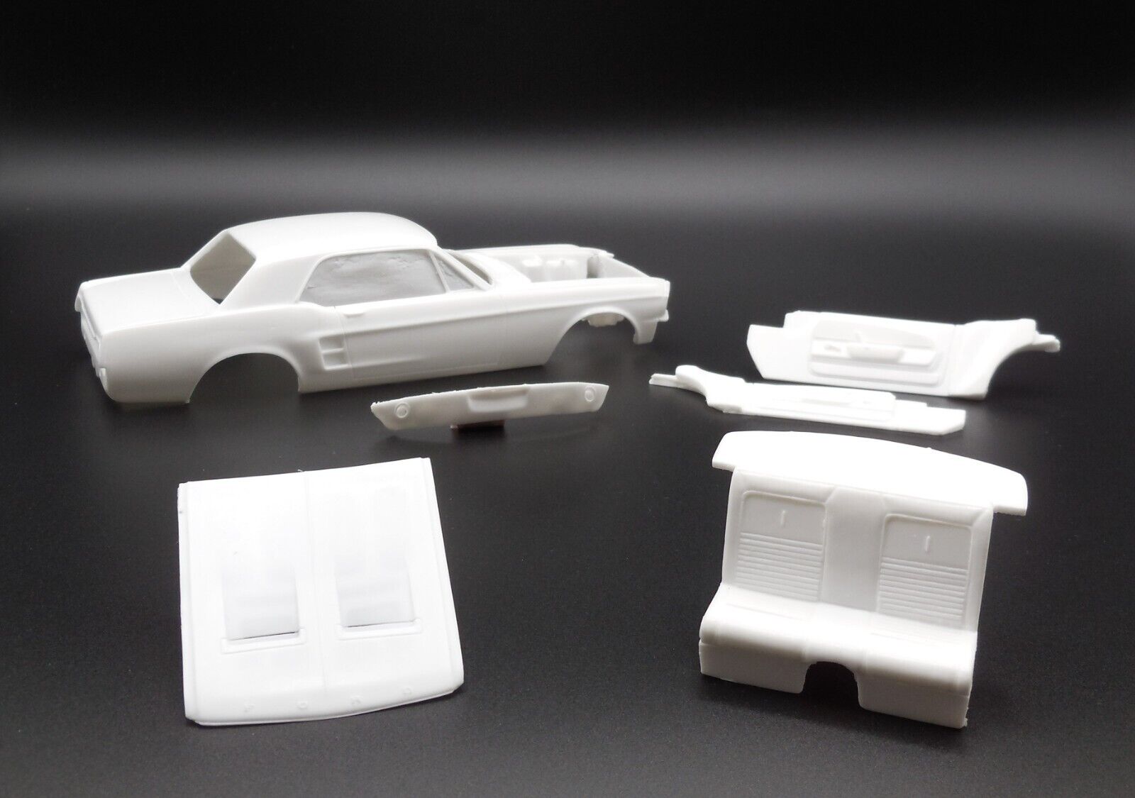 1967 Ford Mustang Coupe 1/25th Scale Resin Cast Model Car Kit Cast by RCRC