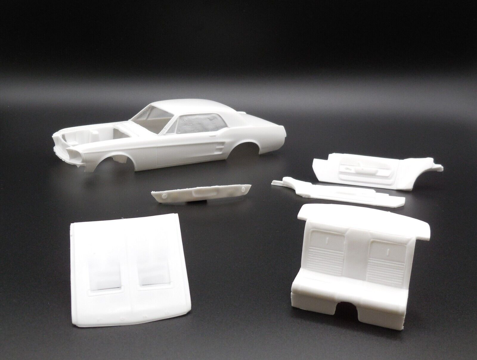 1967 Ford Mustang Coupe 1/25th Scale Resin Cast Model Car Kit Cast by RCRC - Image 4