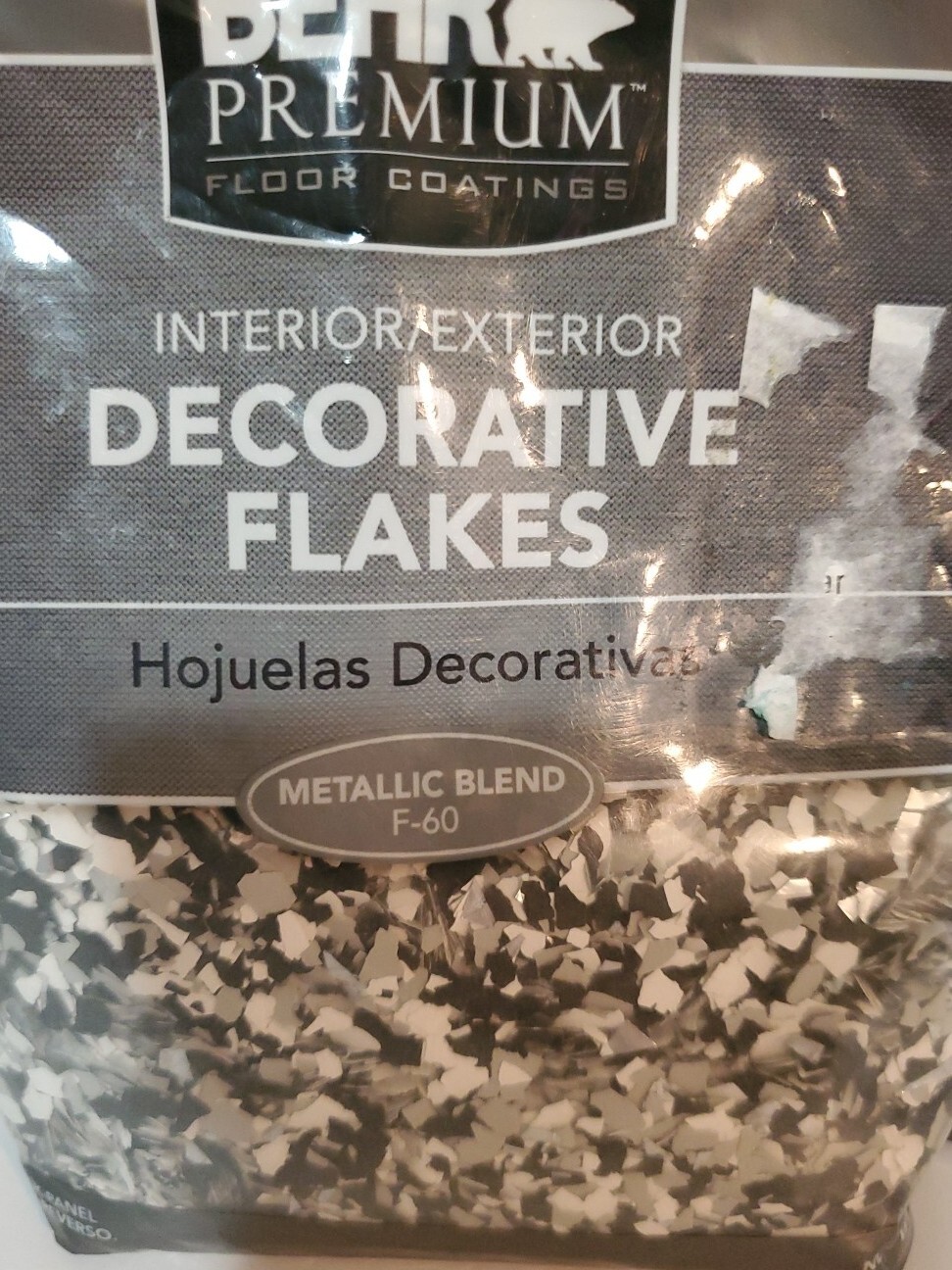 Behr Premium Floor Coating Interior/Exterior Decorative Flake Metallic Blend F60 - Image 3
