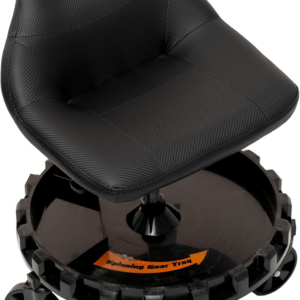 400Lb Capacity 2-702 Carbon Fiber Simulated Progear Mobile Rolling Gear Seat