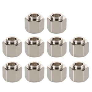12 Pcs Automotive Accessories Swivel Caster Wheels Silver Spacer