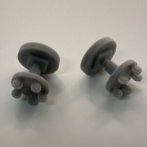 1/25 Scale Resin Mechanic Stools - 3D Printed Rolling Seats for Dioramas