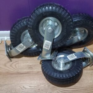 XtremepowerUS 4pcs 10" Pneumatic Air Tire Wheel