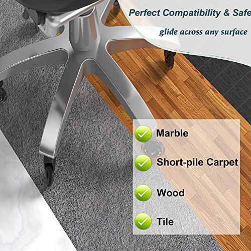 Office Chair Wheels, Heavy-Duty Caster Wheels 3 Inch, Replacement Wheels for - Image 3