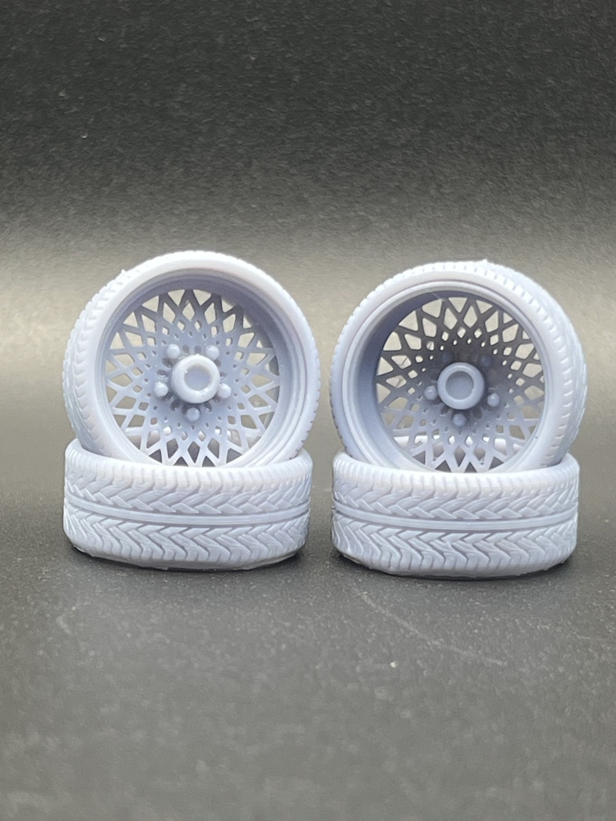 1/24 Scale Big Rim "GNX" Style Resin Wheel Set (Set of 4)
