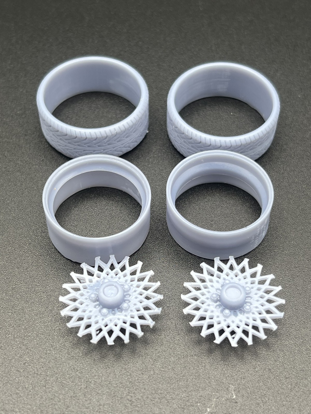1/24 Scale Big Rim "GNX" Style Resin Wheel Set (Set of 4) - Image 2