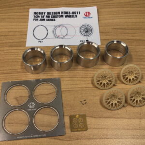 Hobby Design 1/24 18' Custom Wheels for Jdm Series (Resin + Metal + PE)