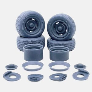 1/24 Resin 15 inch GM Rallye Wheels, BFGoodrich Radial T/A Tires, and Brake Set