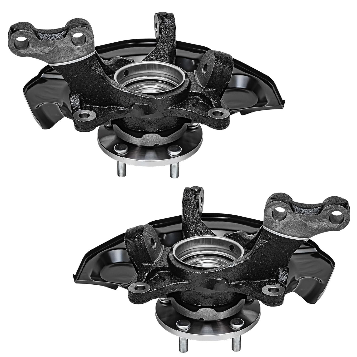 FWD Front Steering Knuckles +Wheel Hub Bearings for 2004 2005-2010 Toyota Sienna - Image 4