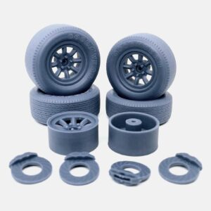 1/18 Resin 15 inch Minilite Wheels, Goodyear Blue Streak Tires, and Brakes
