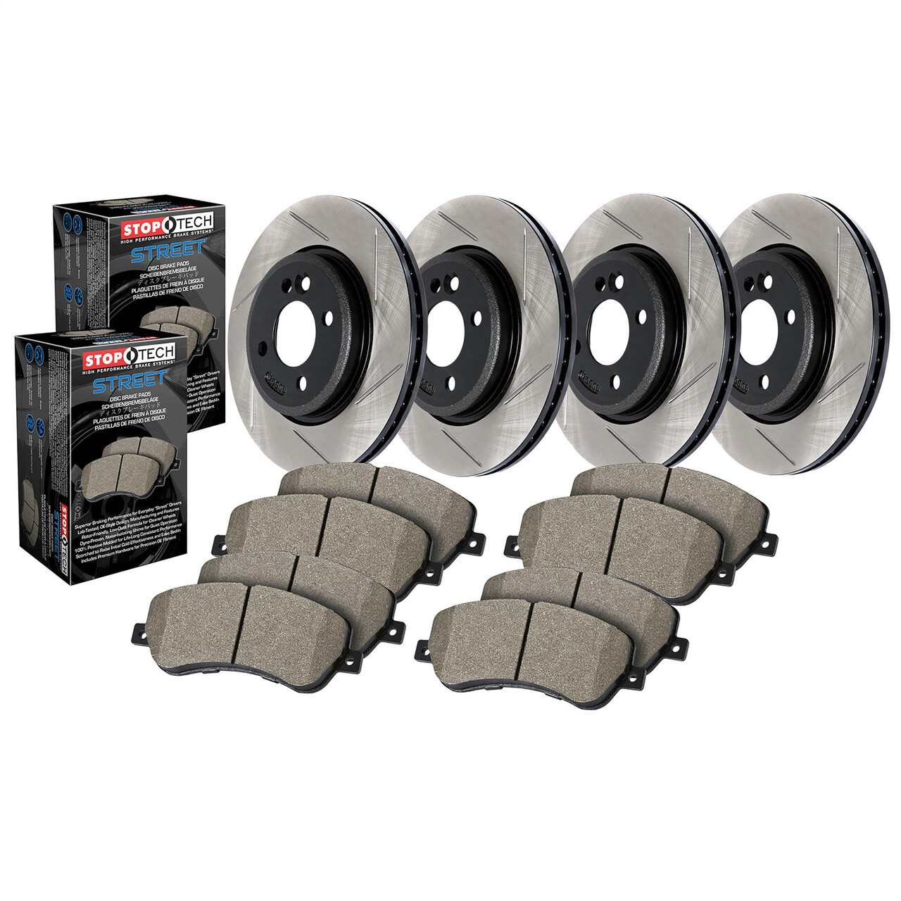 Stoptech 977.44029 for Sport Axle Pack, Slotted, 4 Wheel