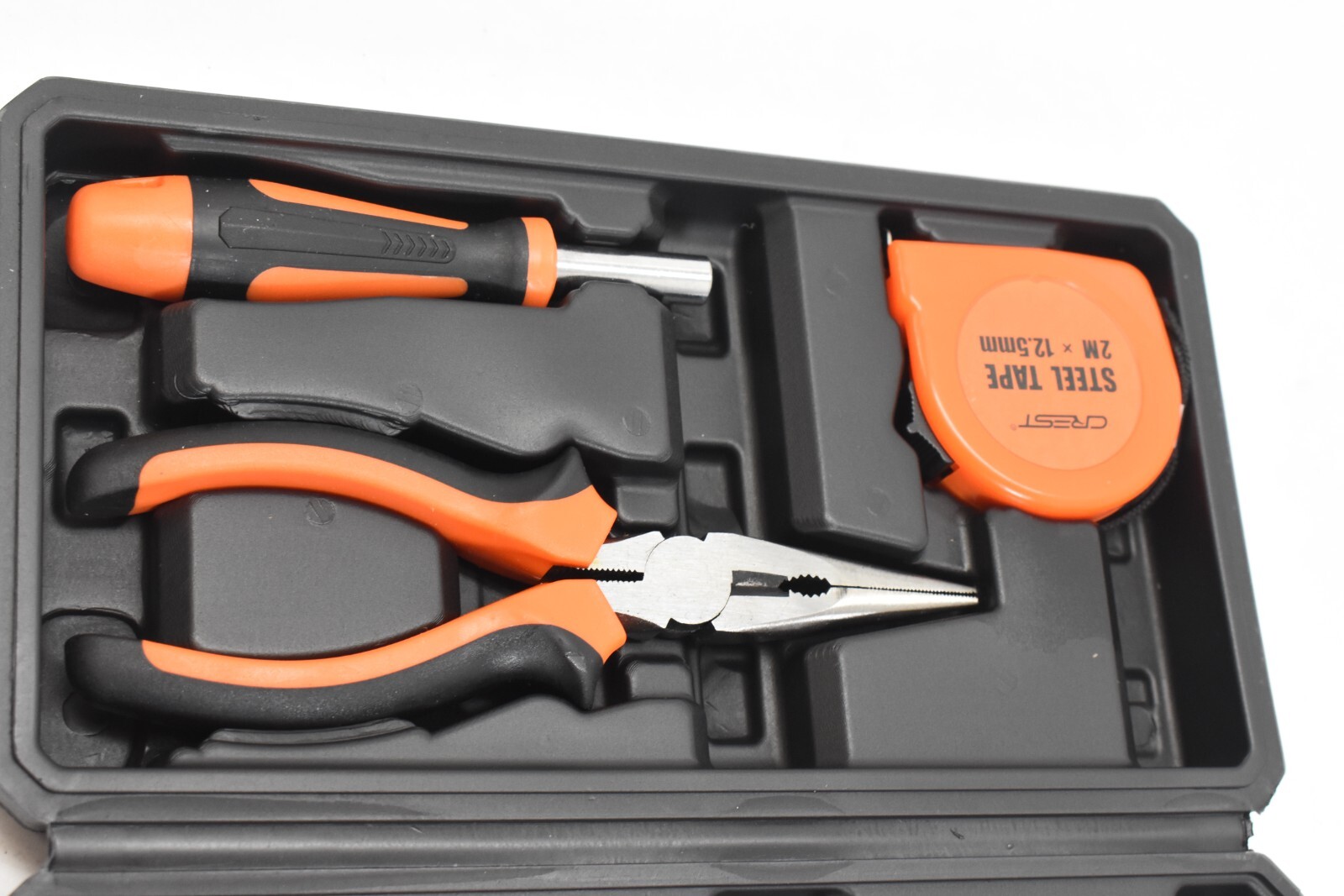 General Hand Tool Kit w/ Plastic Tool Box Storage Case Automotive Wrench 23 Pack - Image 3
