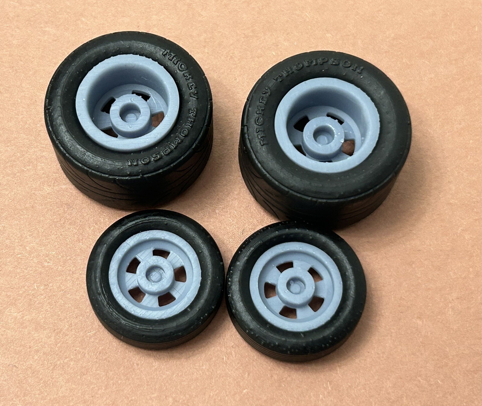 Resin 17/15 Scale inch “Cragar SS” Drag Wheels With Cheater Slicks 1/24 - Image 3