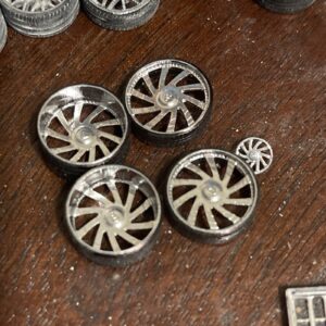 1:64 30” Forgiato Style Deep And Shallow Wheels On Low Pro tires. 3D Printed