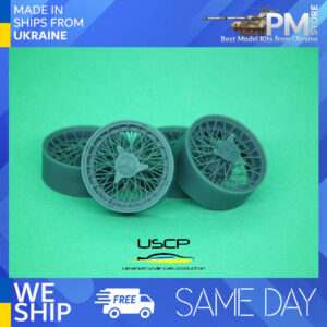 USCP 24P178 1/24 Wire wheels 16 inch for Mercedes 300 SLR for Revell