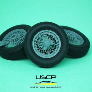 USCP 24P172t 1/24 15 inch Aston Martin DB5 Wire wheels + rubber tires Revell
