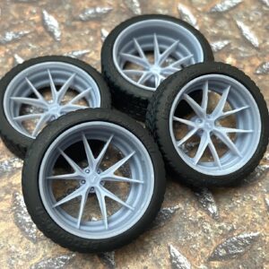 Resin 21/20 Scale In. “Vossen Torino” Wheels For Scale Model Cars 1/24, 1/25