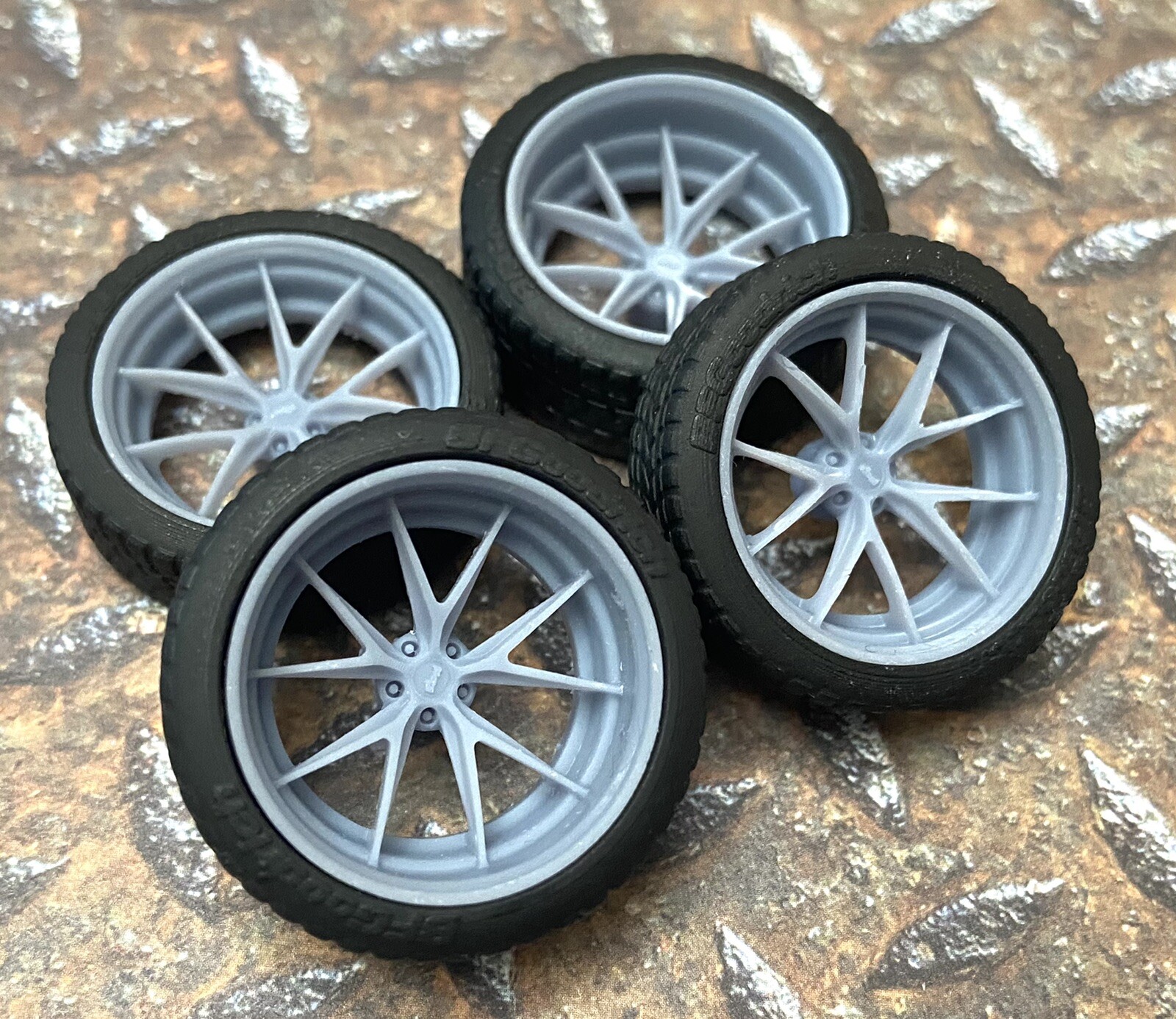 Resin 21/20 Scale In. “Vossen Torino” Wheels For Scale Model Cars 1/24, 1/25