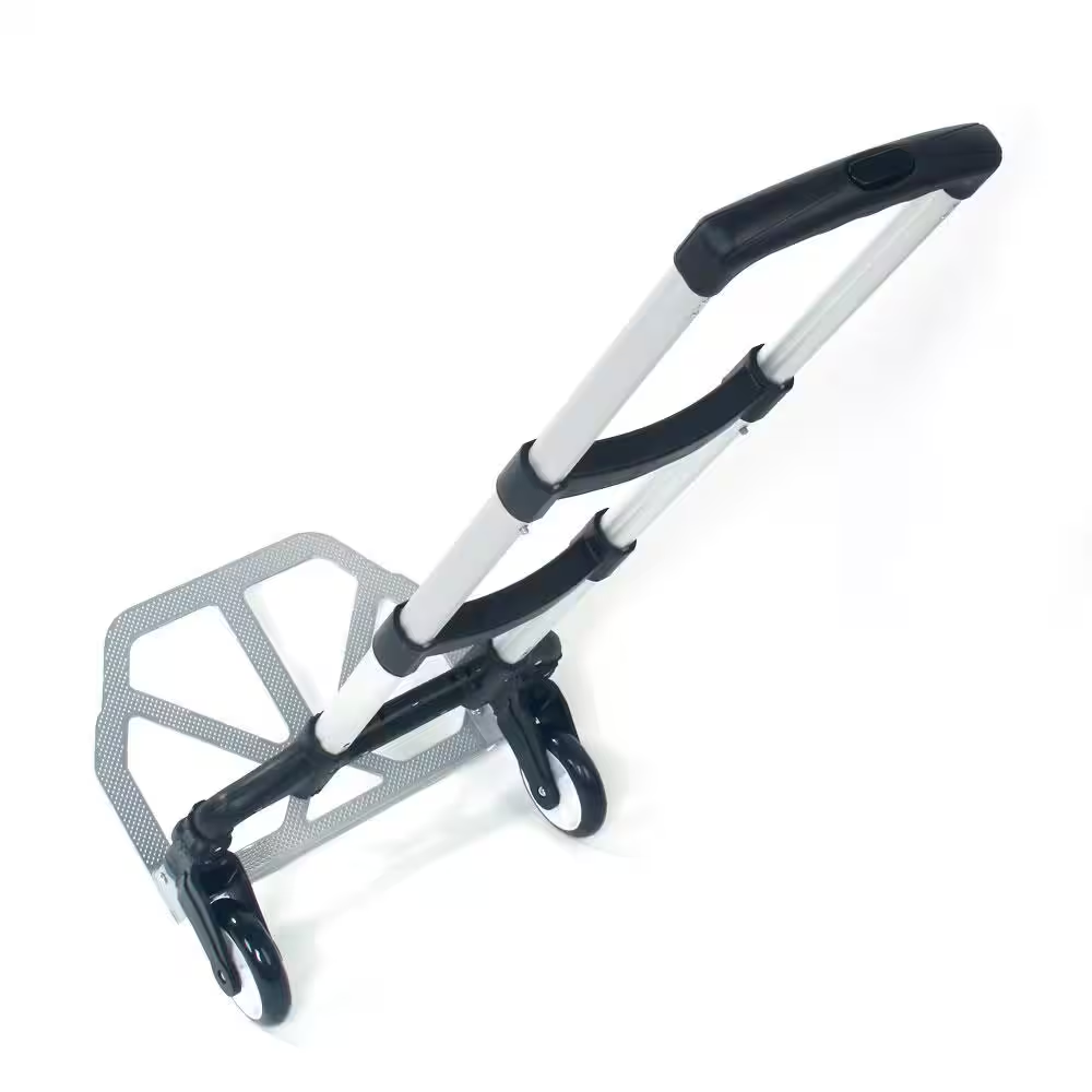 Aluminum Folding Hand Truck 165lb Cap Collapsible Dolly Cart Trolley Adjustable - Image 2