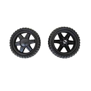 2 Pack Shopping Cart Wheels Replacement 5 inch Dia Rubber Foam Wheel Repair