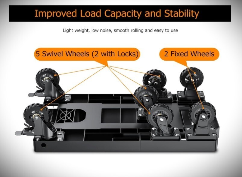 Carro Power Station 500Ibs, 7 Whls, Frenos Allpwrs, Blue, Yeti, Jackry, MxOk, Segway- - Image 5