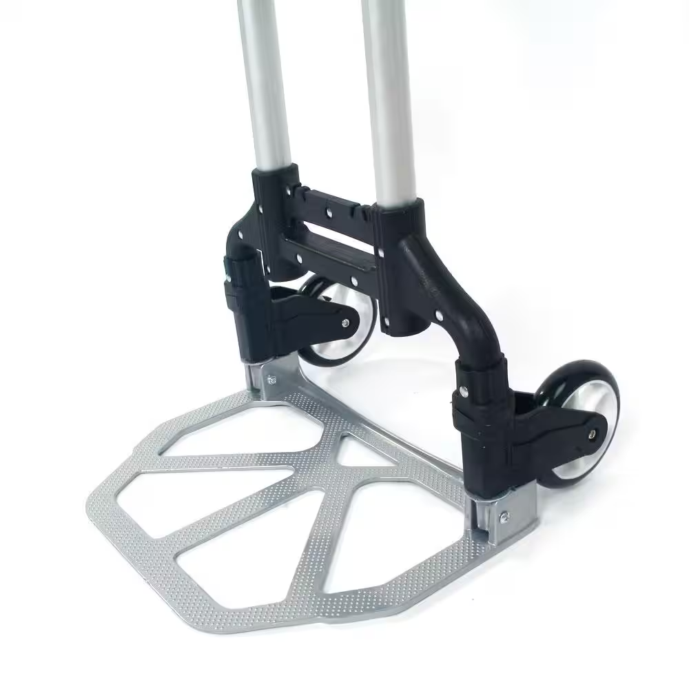 Aluminum Folding Hand Truck 165lb Cap Collapsible Dolly Cart Trolley Adjustable - Image 3