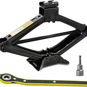 Max 2.5T Car Jack with Hand Crank Trolley Jack for Cars/SUVs/MPV