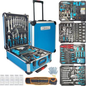 799pcs Mechanics Tool Set Automotive Tool Kit 3Drawer Heavy Duty Case Box