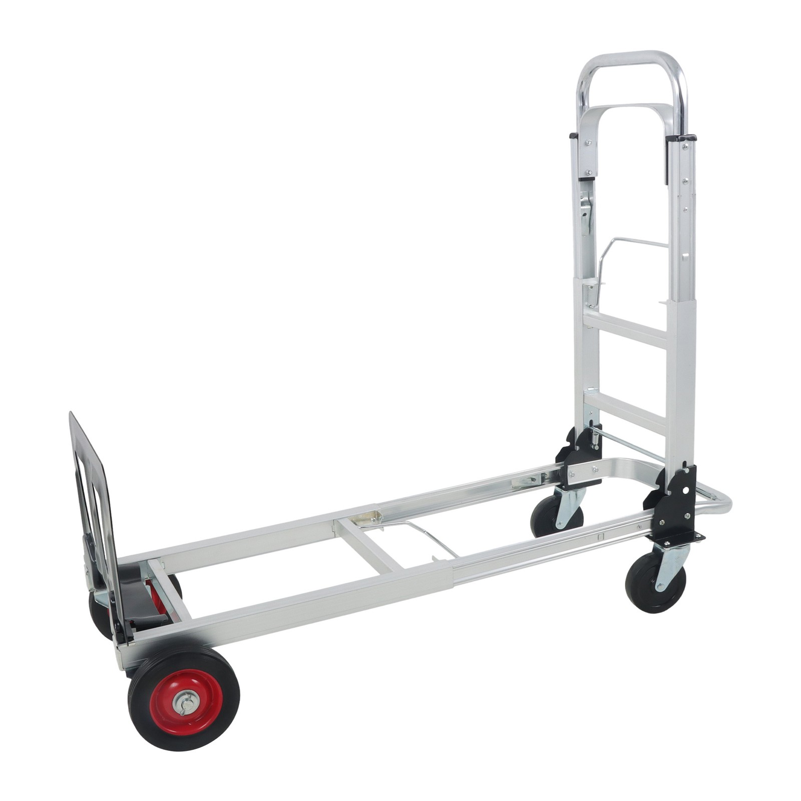 2 In 1 400Lbs Heavy Duty Aluminum Hand Truck Folding Dolly Cart Portable Trolley - Image 4