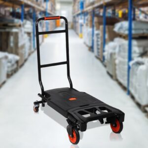 VILOBOS 2in1 Hand Truck Moving Dolly Cart Heavy Duty Warehouse Trolley w/ Bungee